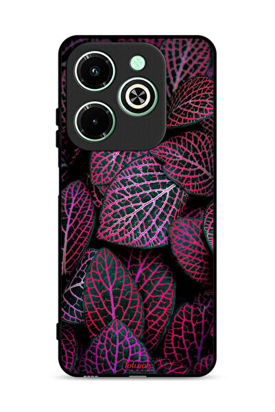 Tolwak غطاء حماية لهاتف Infinix Hot 40i 4G بنقشة أوراق سالجا