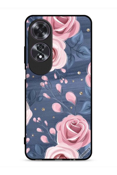Covernex غطاء حماية لهاتف Oppo A60 بنقشة الورود والأوراق