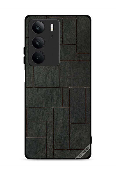 Covernex غطاء حماية لهاتف Realme C75 4G بنقشة حائط حجرية