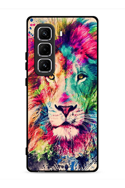 Covernex غطاء حماية لهاتف Infinix Hot 50 Pro 4G بطبعة أسد