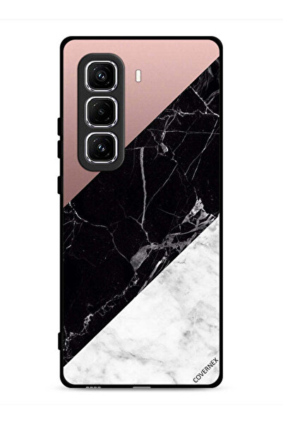 Covernex غطاء حماية لهاتف Infinix Hot 50 Pro 4G بنمط مزيج من الرخام والبساطة