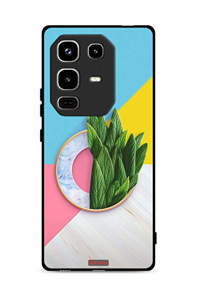 Tolwak غطاء حماية لهاتف Infinix Note 50 Pro 4G بنقشة أوراق تجريدية