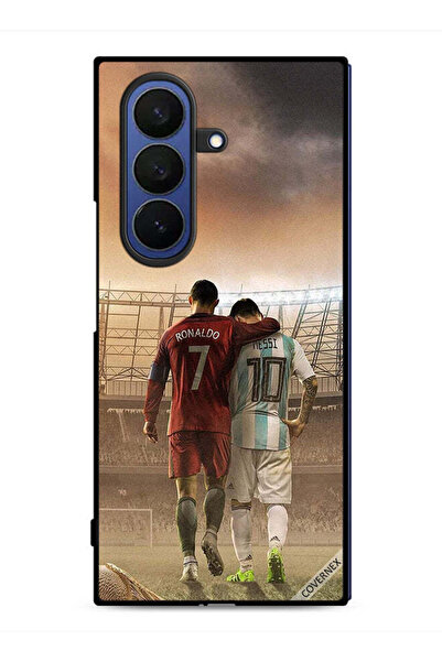 Covernex غطاء حماية لهاتف سامسونج جالاكسي زد فولد 7 ميسي وكريستيانو رونالدو