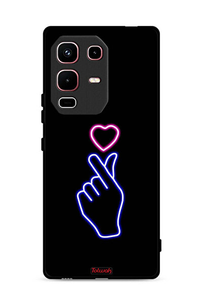 Tolwak غطاء حماية لهاتف Infinix Note 50s بنقشة قلب سناب