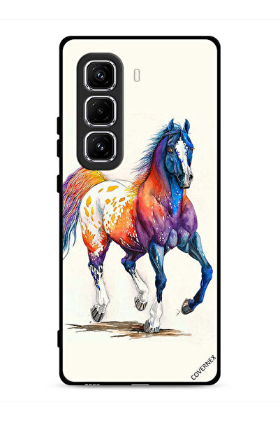 Covernex غطاء حماية لهاتف Infinix Hot 50 Pro 4G بطبعة رسم حصان