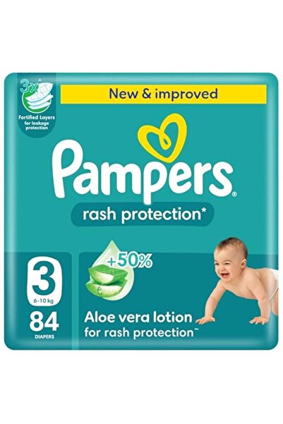 Pampers Rash Protection, Size 3, 6-10 kg, Giant Pack, 84 Diapers