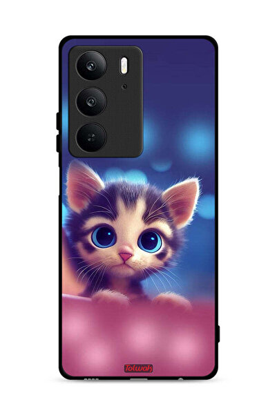 Tolwak غطاء حماية لهاتف Realme C75 4G بتصميم قطة صغيرة