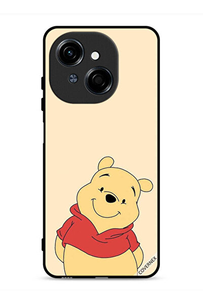 Covernex غطاء حماية لهاتف Tecno Spark Go 1S 4G بتصميم الدب في وضع السعادة