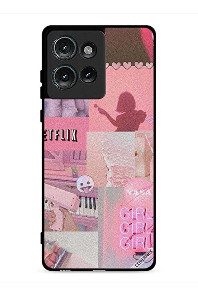 Covernex غطاء حماية لهاتف موتورولا إيدج 50 بتصميم مشبك فني للفتيات