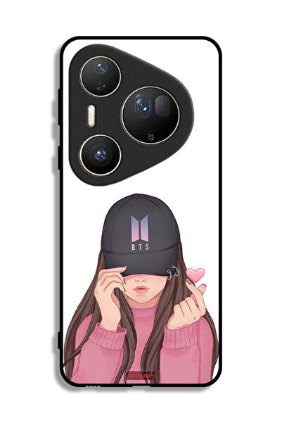 Tolwak Huawei Pura 80 Ultra Protective Case Cover Girl Making Snap