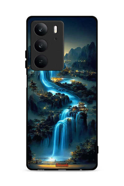 Tolwak غطاء حماية لهاتف Realme C75 4G بنقشة شلال فنية