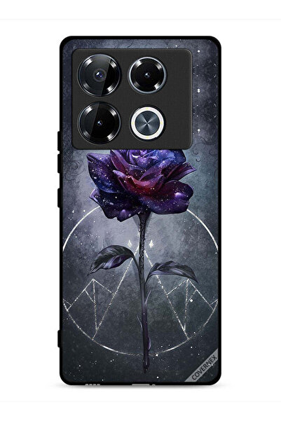 Covernex غطاء حماية لهاتف Infinix Note 40 Pro 5G بخلفية زهور داكنة