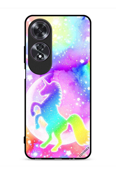 Covernex Oppo A60 Protective Case Cover Rainbow Unicorn