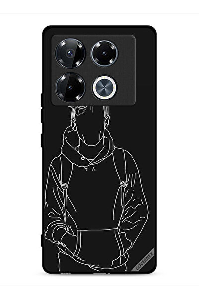 Covernex غطاء حماية لهاتف إنفينيكس نوت 40 برو بلس 5G، رسم لشخصية فتى جاكيت