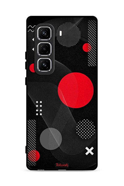 Tolwak غطاء حماية لهاتف Infinix Hot 50 Pro 4G بنمط دائري ومتقاطع