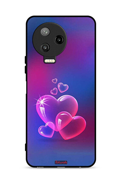 Tolwak غطاء حماية لهاتف Infinix Note 12 Pro 4G بتصميم قلوب مائية