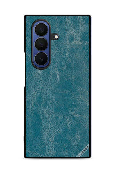 Covernex Samsung Galaxy Z Fold7 Protective Case Cover Vintage Leather Pattern