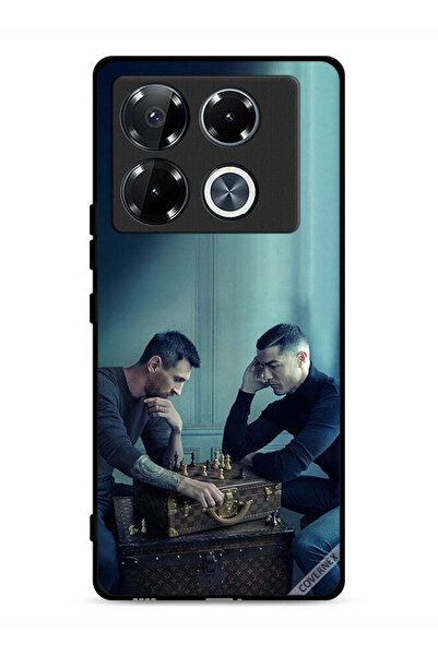 Covernex غطاء حماية لهاتف إنفينيكس نوت 40 برو بلس 5G ميسي ضد رونالدو يلعبان ا...