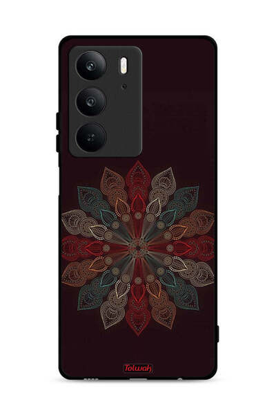 Tolwak غطاء حماية لهاتف Realme C75 4G بنقشة زهرة ماندالا