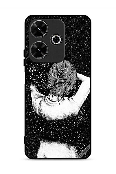 Covernex غطاء حماية لهاتف شاومي ريدمي 13 4G، رسم فتاة خربشة ليلية