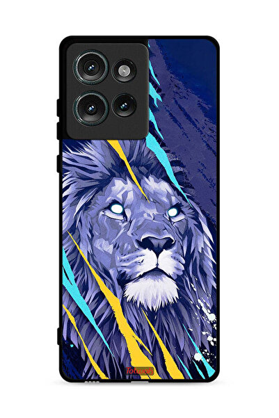 Tolwak غطاء حماية لهاتف موتورولا إيدج 50 بتصميم الأسد الملك