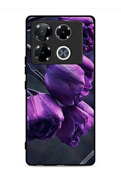 Covernex غطاء حماية لهاتف Infinix Note 40 Pro 5G بنقشة زهور داكنة