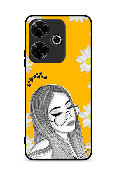 Covernex غطاء حماية لهاتف شاومي ريدمي 13 4G برسومات فنية لفتاة