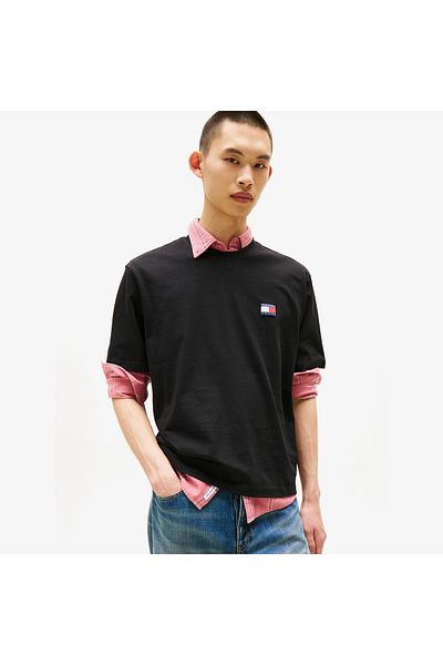 Tommy Hilfiger Tommy Jeans 90's Flag Men's Black T-Shirt