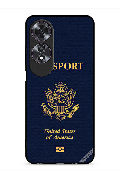 Covernex غطاء حماية لهاتف Oppo A60 بنمط جواز السفر الأمريكي