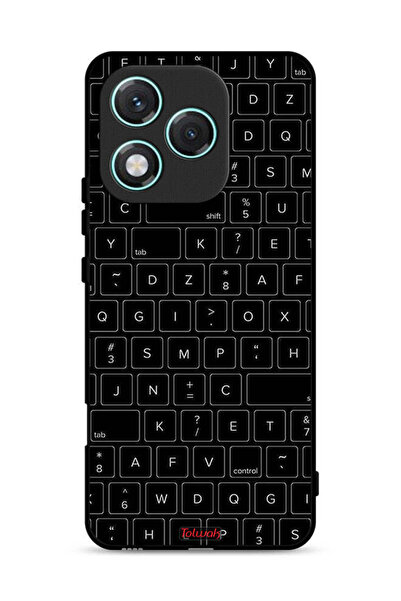 Tolwak غطاء حماية لهاتف Honor 400 Lite بنمط مفاتيح لوحة المفاتيح العشوائية