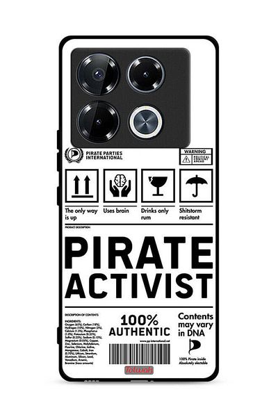 Tolwak Infinix Note 40 Pro 5G Protective Case Cover Private Activist Sticker