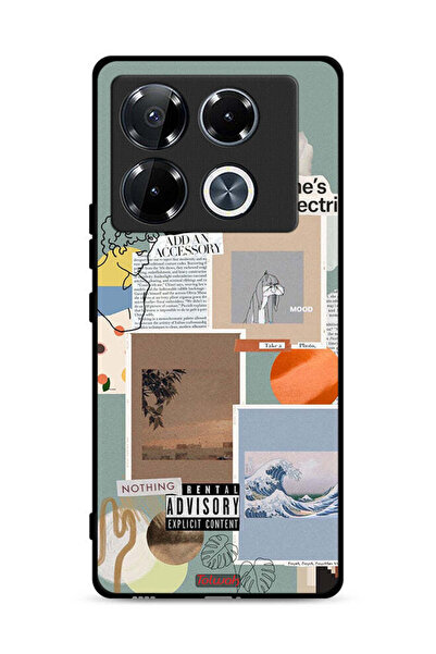 Tolwak غطاء حماية لهاتف Infinix Note 40 Pro Plus 5G، "She Is Electric"