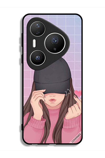 Covernex غطاء حماية هواوي بيورا 80 برو بطبعة قبعة سناب لوف جيرل