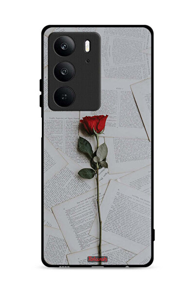 Tolwak غطاء حماية لهاتف Realme C75 4G وردي على ورق