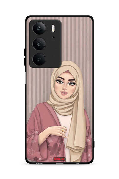 Tolwak غطاء حماية لهاتف Realme C75 4G برسومات فتاة محجبة