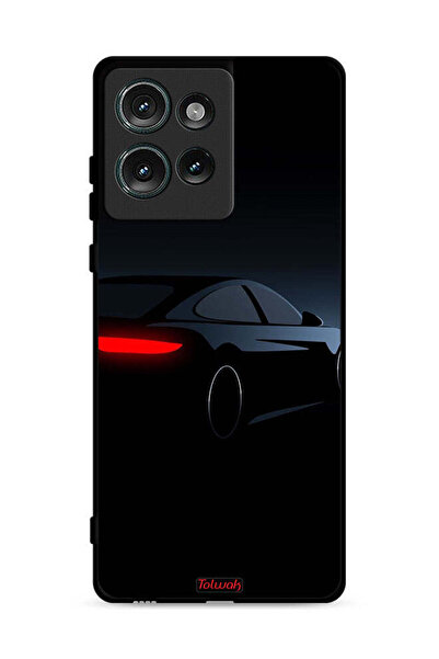 Tolwak غطاء حماية لهاتف موتورولا إيدج 50 - لون السيارة الداكنة