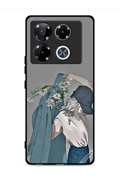 Covernex غطاء حماية لهاتف Infinix Note 40 Pro Plus 5G، رسم فتاة ترتدي معطفًا