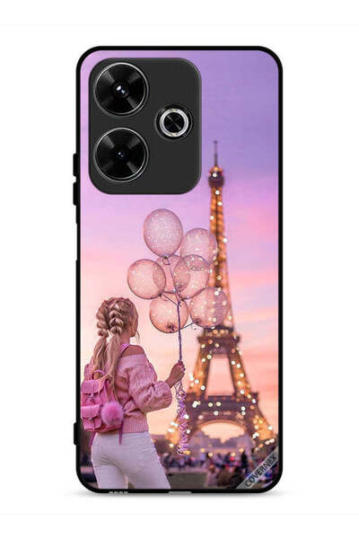 Covernex غطاء حماية لهاتف شاومي ريدمي 13 4G، فتاة تحمل بالونات