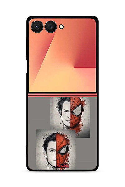 Tolwak غطاء حماية لهاتف Samsung Galaxy Z Flip7 برسومات سبايدر مان
