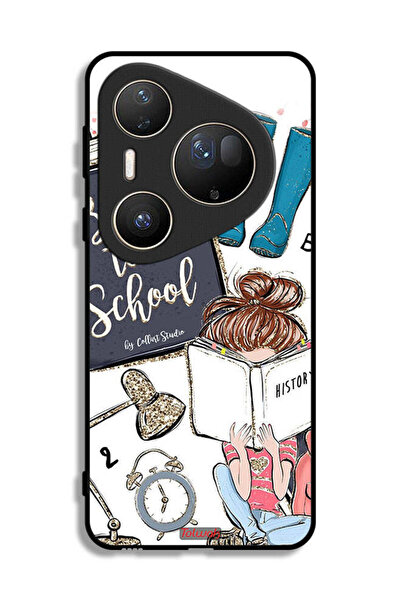 Tolwak غطاء حماية فائق من هواوي بيورا 80 - فتاة في المدرسة تقرأ التاريخ