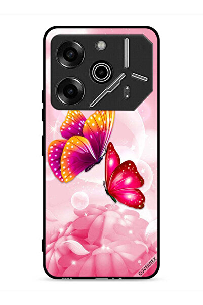 Covernex غطاء حماية لهاتف تكنو بوفا 6 برو 5G بنقشة فراشات لطيفة