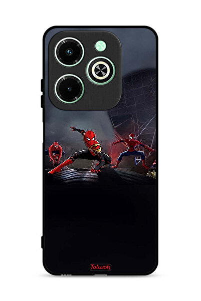 Tolwak غطاء حماية لجهاز Infinix Hot 40i 4G بطبعة العناكب الثلاثة