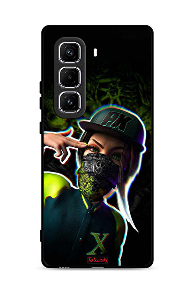 Tolwak غطاء حماية لهاتف Infinix Hot 50 Pro 4G برسومات فنية جمالية للبنات