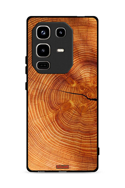 Tolwak غطاء حماية لهاتف Infinix Note 50 Pro 4G مصنوع من الخشب المتصدع