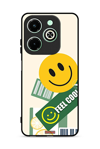 Tolwak غطاء حماية لهاتف Infinix Hot 40i 4G بملصق Feel Cool