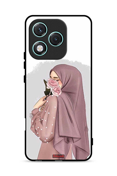 Tolwak غطاء حماية لهاتف Honor 400 Lite برسومات فتاة تحمل ورودًا