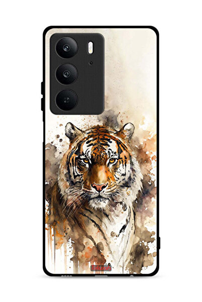 Tolwak غطاء حماية Realme C75 4G بنقشة فن الفهد التجريدي