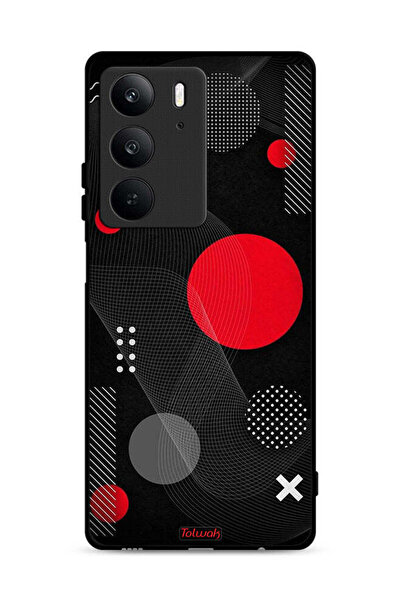 Tolwak غطاء حماية لهاتف Realme C75 4G بنمط دائري ومتقاطع