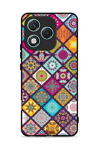 Tolwak غطاء حماية لهاتف Honor 400 Lite بنقشة مربعات ماندالا