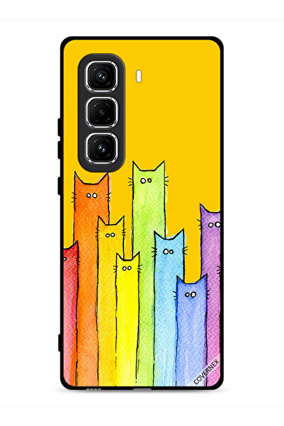 Covernex غطاء حماية لهاتف Infinix Hot 50 Pro 4G برسومات قطة
